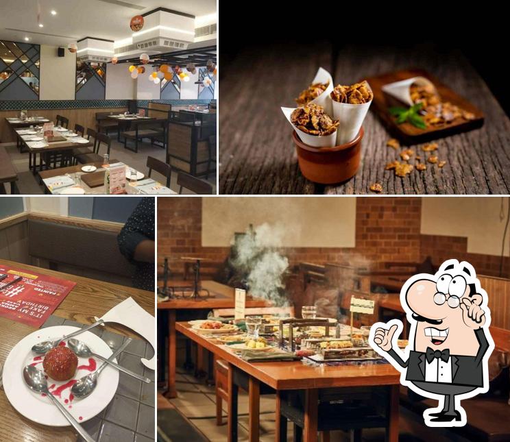 The interior of Barbeque Nation