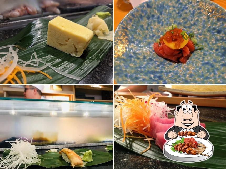 Comida em Shin-Zushi 新寿司