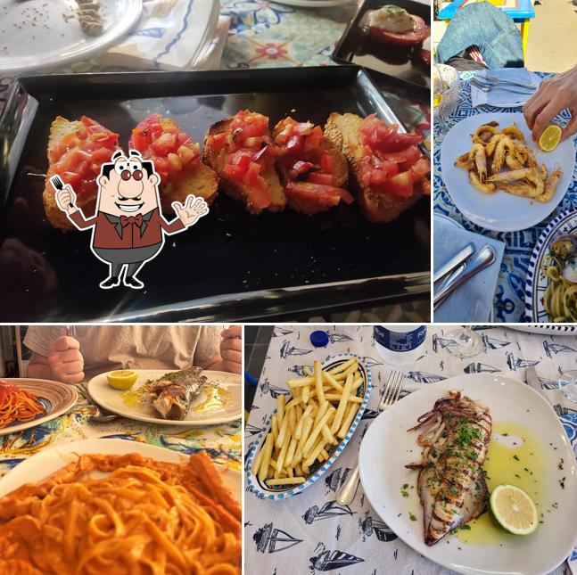 Platti al Trattoria Da Nicolo e Figli Mondello