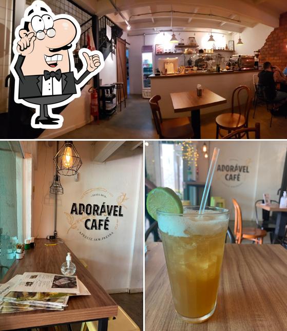 Veja imagens do interior do Adorável Café