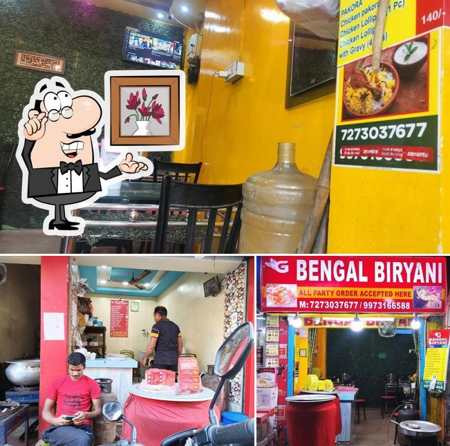 This is the image depicting interior and beverage at Bengal Biryani