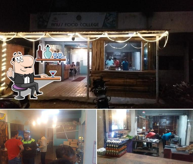 Take a seat at one of the tables at Malnad AFC