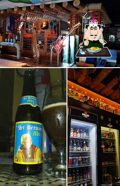 This is the image depicting food and interior at Belga Pub
