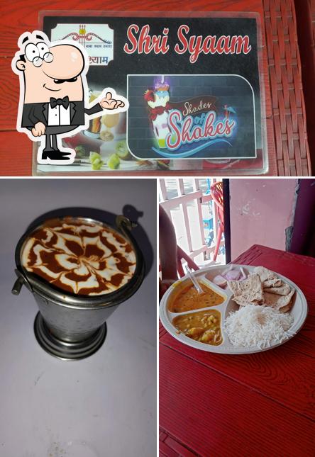 The interior of Shri shyam restaurant and fast food corner