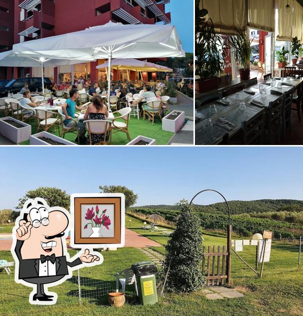 Gli interni di La Taverna di Pulcinella