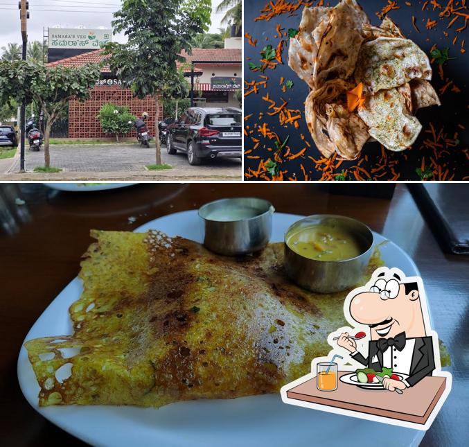 The image of Samara's Veg Restaurant Mysuru’s food and exterior