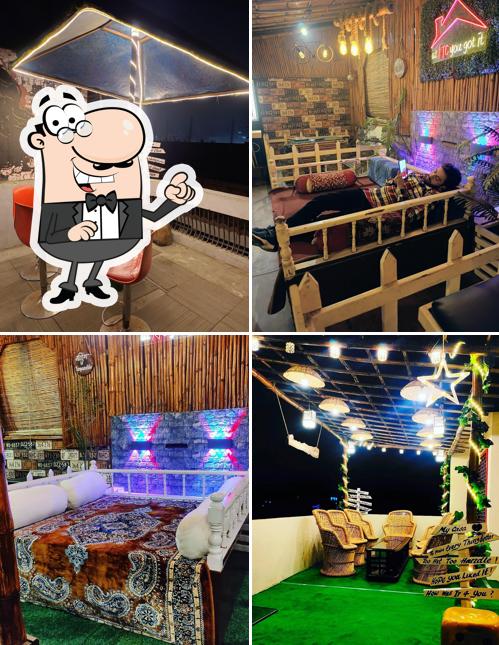 Check out how The rooftop cafe sambhal looks inside