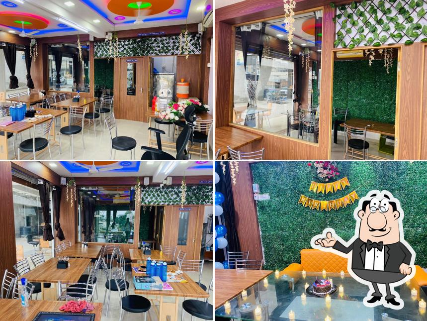 The interior of Radhe Kishan Restaurant