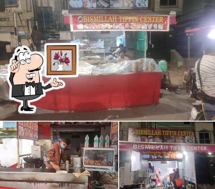 This is the photo displaying interior and food at Bismillah Tiffin Center - Best Tiffin Centre