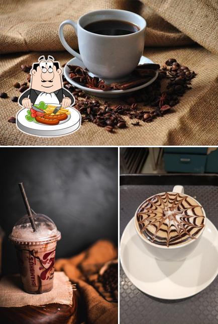 Among various things one can find food and beverage at Shambhu's Coffee Bar