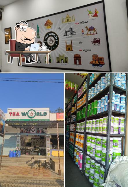 The interior of TEA WORLD