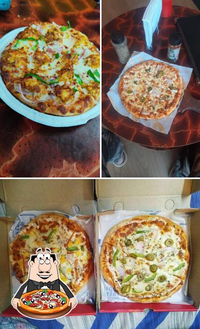 Pick various kinds of pizza