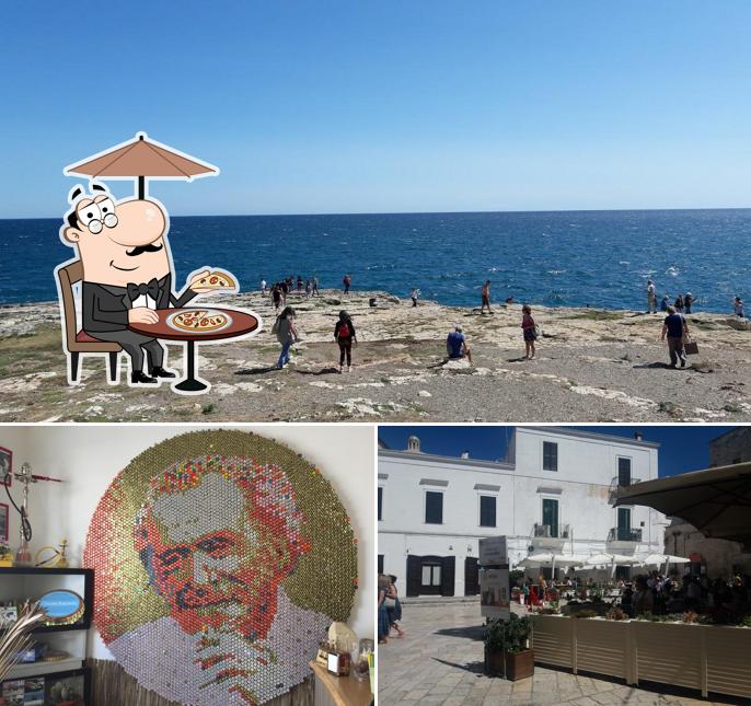 Goditi la vista dall'area esterna di Bar luna