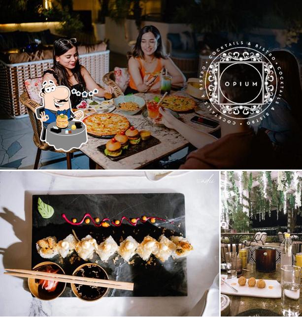Food at OPIUM- Cocktails and Bistro