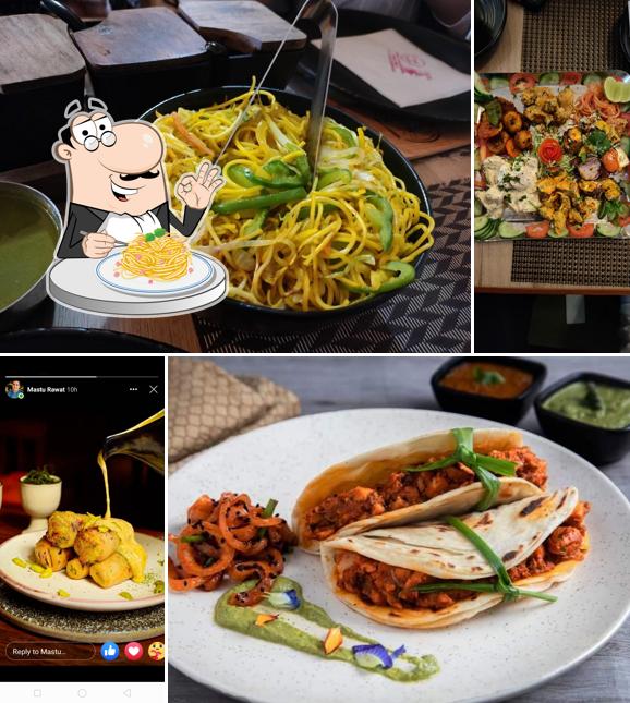 Spaghetti carbonara at Singh's Tandoor