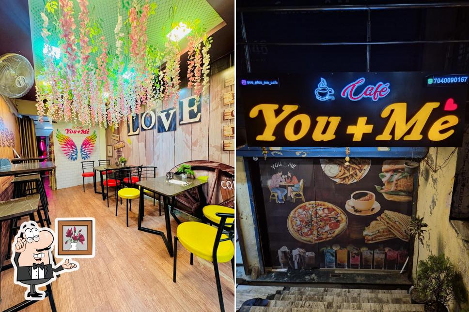 The interior of You + me cafe