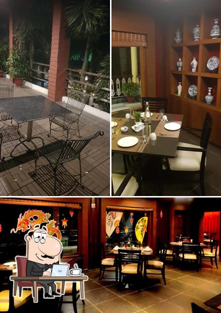 Take a seat at one of the tables at The Oriental Kitchen