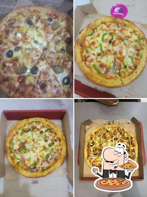 At Eagle Boys Pizzeria and Cafe, you can enjoy pizza