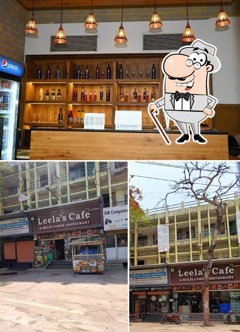 The picture of Leela's Cafe - Family Restaurant’s exterior and beverage