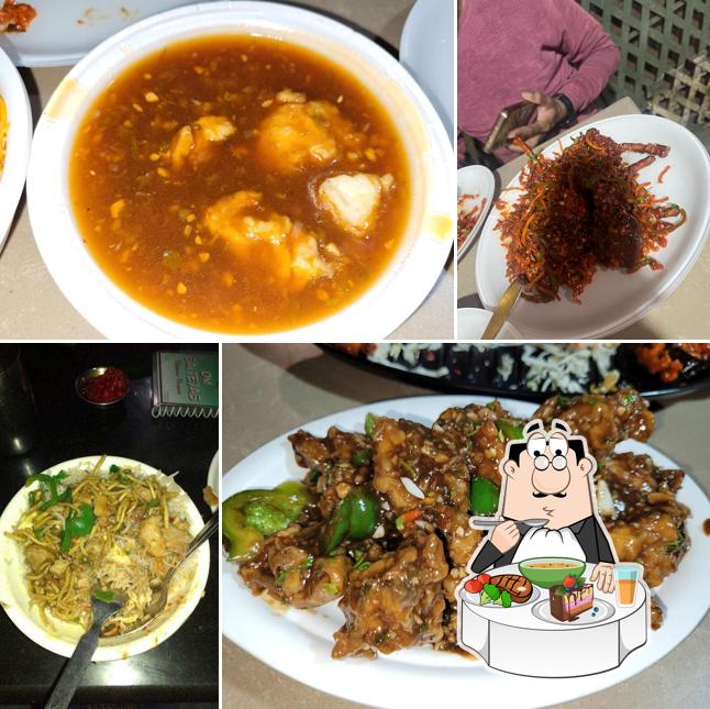 Hot and sour soup at Om Sai Tejas Chinese Restaurant