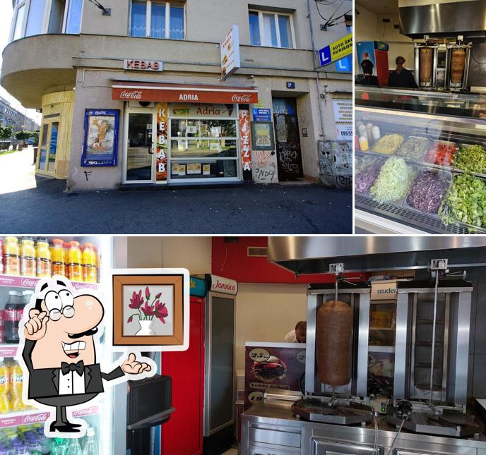 Gli interni di Fast Food Adria