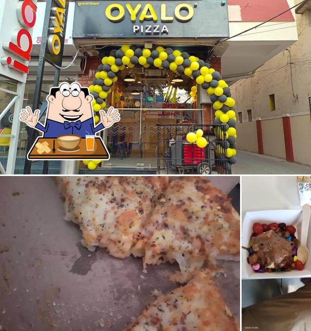 Food at Oyalo pizza Srirangam
