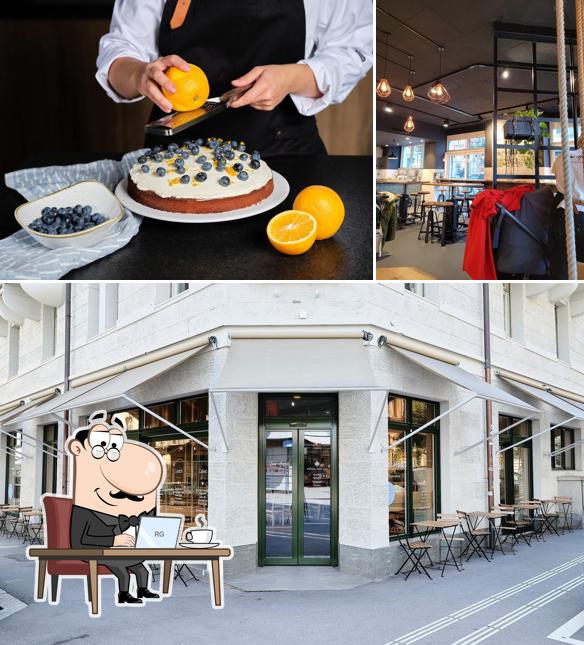 Gli interni di Two Hands Restaurant