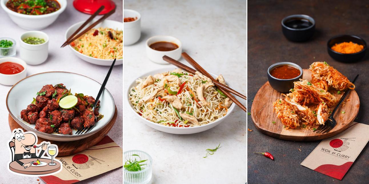 Meals at Wok and Curry