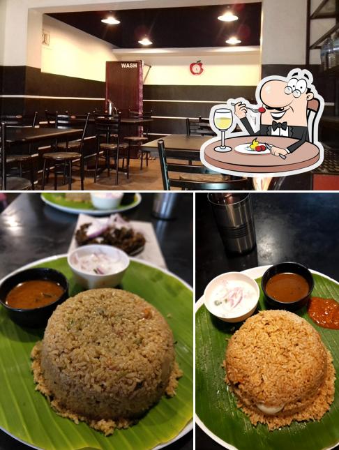 Among different things one can find food and interior at A 1 Biriyani Hut
