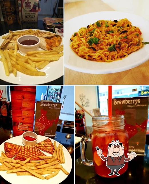 Food at Brewberry's Cafe