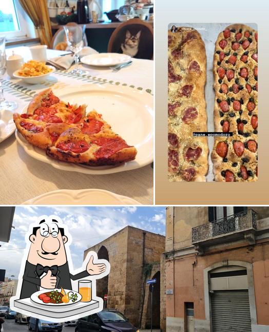 Tra le diverse cose da Panificio Pane e Pomodoro Via Cristoforo Colombo - Brindisi si possono trovare la cibo e esterno