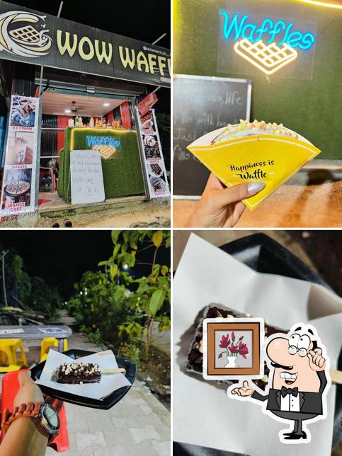 The interior of Wow waffles - Best waffle shop in Kalyan