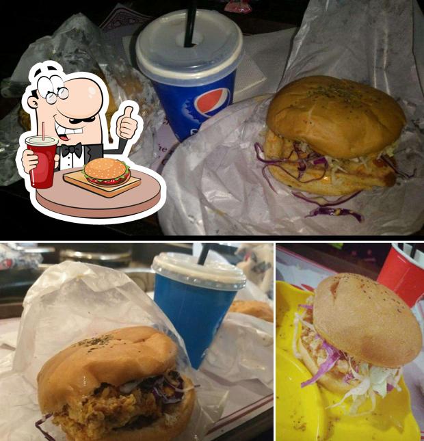 Try out a burger at ICE- Indian Chicken Express