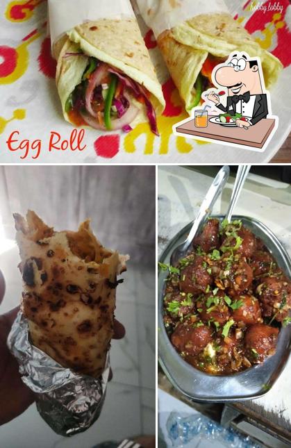 Food at Bengal Egg Roll Corner