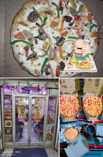 The image of Domnike Pizza’s food and interior