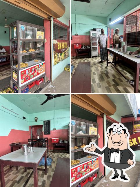 The interior of S K hotel