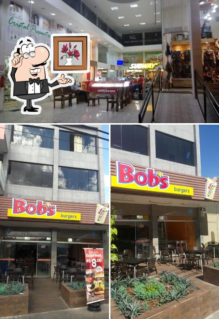 O interior do Bob's Burger - Rua Caldas Novas