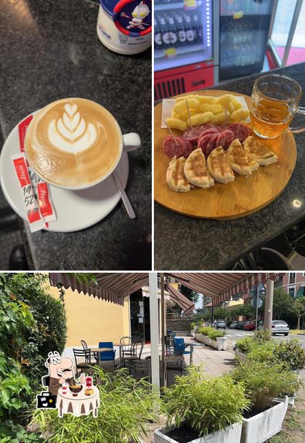 La cibo e esterno del ristorante