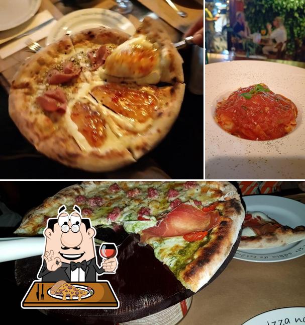 No Piccola Villa, você pode desfrutar de pizza