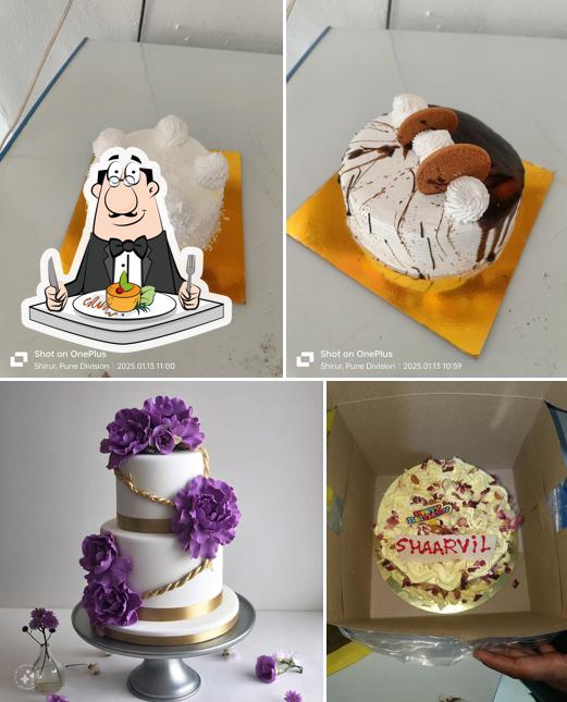 Food at Mayank cake and bakers