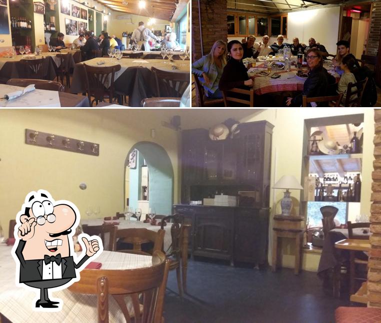 Gli interni di Hostaria la Costa