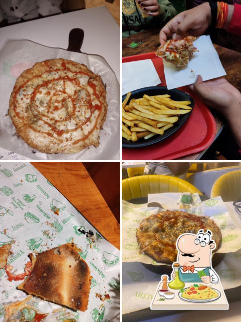 Food at Bonfire Pizza