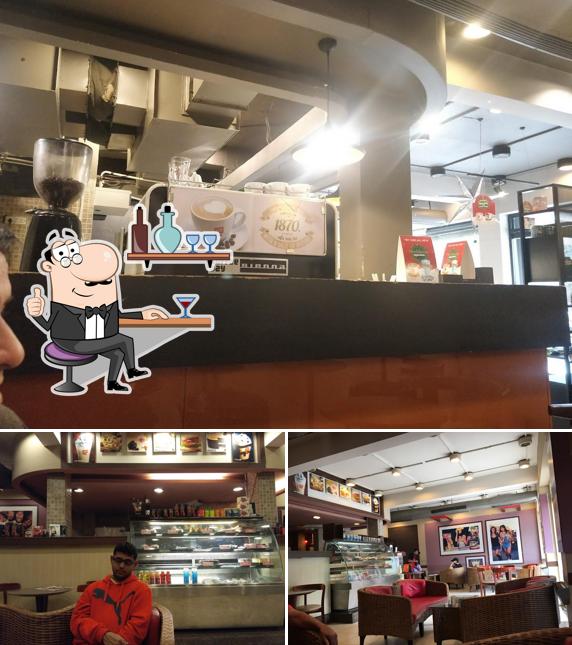 The interior of Cafe Coffee Day