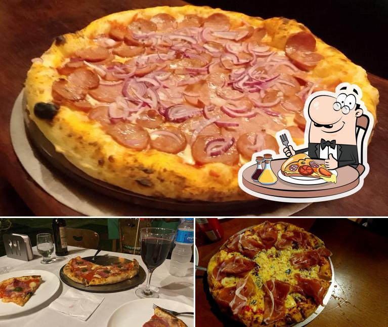 Consiga diferentes tipos de pizza