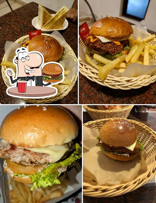 Try out one of the burgers served at Fé's Deli