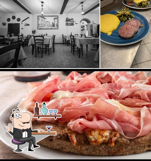 Osteria De Milsanel si caratterizza per la interni e cibo