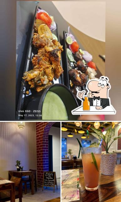 Enjoy a drink at Dr. Chef