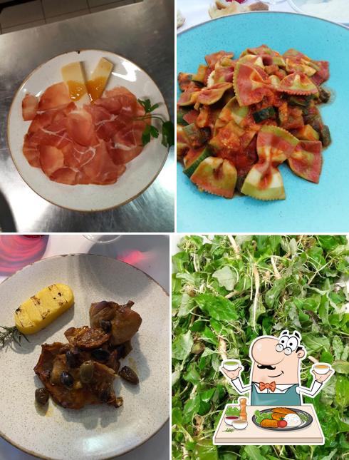 Cibo al Trattoria Tre Camini - ristorazione e servizio aperitivo con vista panoramica
