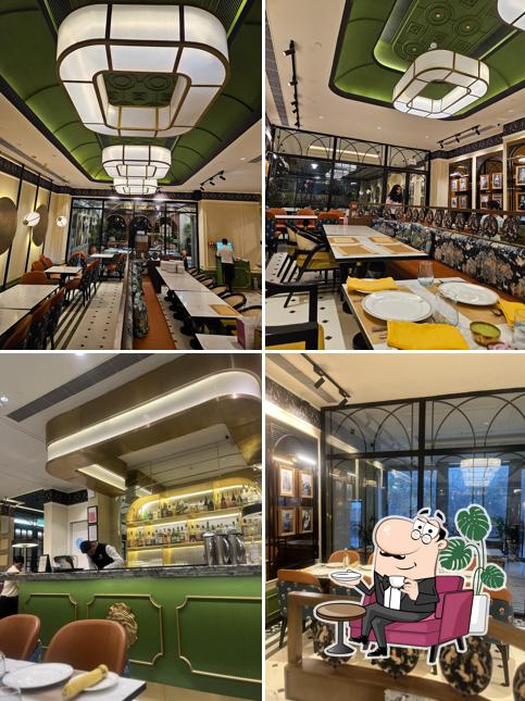 The interior of Punjab Grill WorldMark Gurgaon