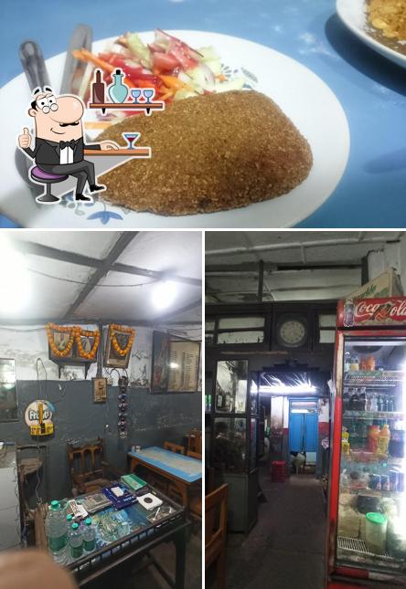 The photo of New Restaurant’s interior and food